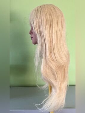 NIP Sepia 100% Human Hair Tangle Free Long Blonde Wig H-Teresa Color 613